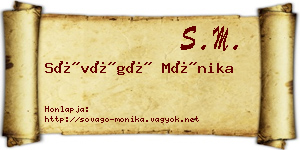 Sóvágó Mónika névjegykártya